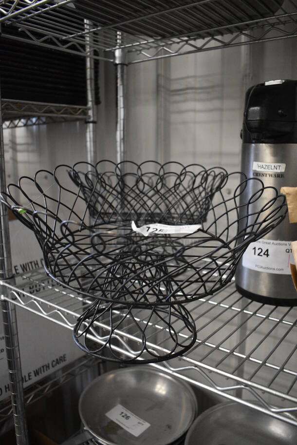 2 Metal Wire Stands. 12.5x12.5x8. 2 Times Your Bid! - Image 1 of 2
