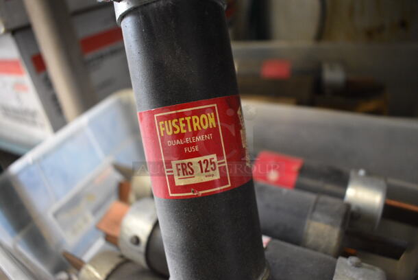 ALL ONE MONEY! Lot of 2 Bins of 14 Fusetron Dual Element Fuses! Includes FRS125 and FRS200. 2x2x9 - Image 4 of 7