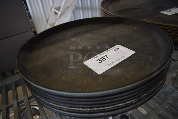 9 Round Serving Trays. 14x14x1. 9 Times Your Bid! - Image 2 of 2
