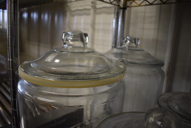 2 Glass Jars w/ Lids. 9x9x14. 2 Times Your Bid! - Image 2 of 3