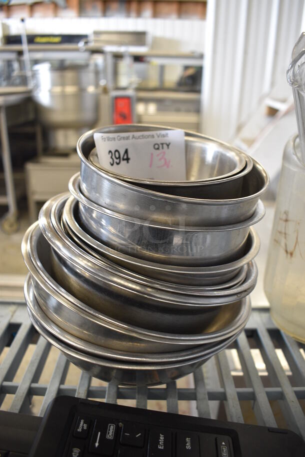 13 Various Metal Bowls. Includes 5.5x5.5x4. 13 Times Your Bid! - Image 1 of 3