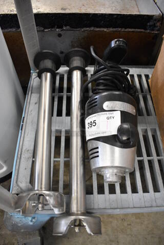 Waring Metal Commercial Immersion Blender w/ 2 Blades. 30", 32". Tested and Working!