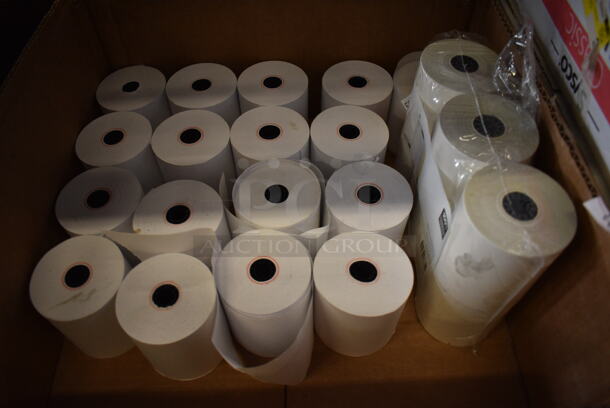 ALL ONE MONEY! Lot of Receipt Paper Rolls! - Image 1 of 2
