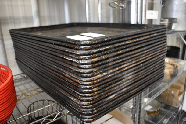 10 Metal Full Size Perforated Baking Pans. 18x26x1. 10 Times Your Bid! - Image 2 of 3