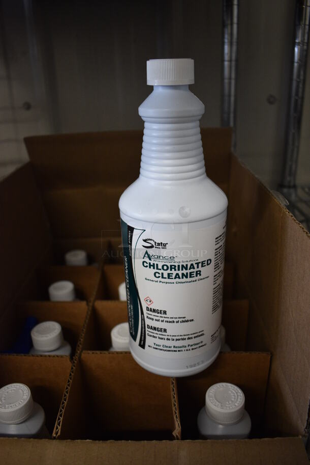 11 Bottles of State Avance Chlorinated Cleaner. 3.5x3.5x10. 11 Times Your Bid!