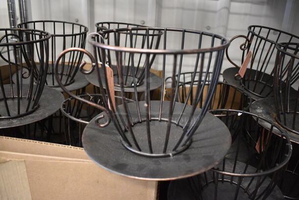 12 BRAND NEW! Metal Countertop Mug Shaped Baskets for Coffee Pods. 10x9x6.5. 12 Times Your Bid!