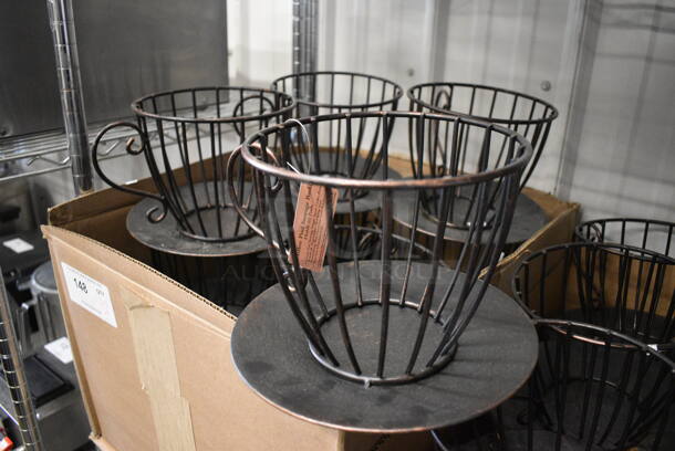12 BRAND NEW! Metal Countertop Mug Shaped Baskets for Coffee Pods. 10x9x6.5. 12 Times Your Bid! - Image 3 of 4