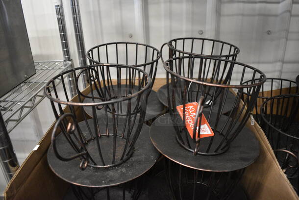 12 BRAND NEW! Metal Countertop Mug Shaped Baskets for Coffee Pods. 10x9x6.5. 12 Times Your Bid! - Image 4 of 4