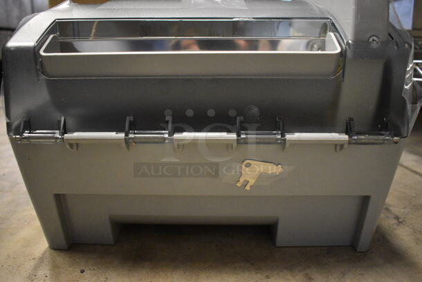 IN ORIGINAL BOX! Georgia Pacific Gray Poly Wall Mount Paper Towel Dispenser. 13x9x15 - Image 4 of 5