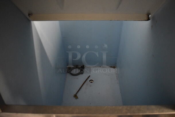 NICE! Stainless Steel Commercial Ice Machine Bin w/ Poly Flap Lid. 23x35x46 - Image 4 of 4