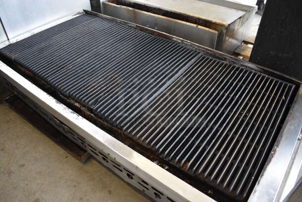 FANTASTIC! Baker's Pride Stainless Steel Commercial Countertop Gas Powered Charbroiler Grill. 58.5x30x13 - Image 2 of 6