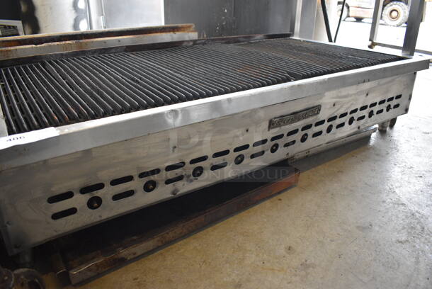 FANTASTIC! Baker's Pride Stainless Steel Commercial Countertop Gas Powered Charbroiler Grill. 58.5x30x13 - Image 4 of 6