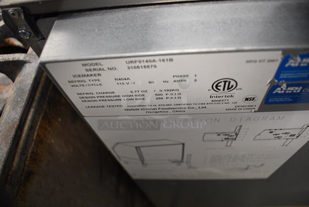 BRAND NEW! SWEET! Manitowoc Model URF014QA-161B Stainless Steel Commercial Self Contained Ice Machine. 115 Volts, 1 Phase. 26x28x40 - Image 8 of 8