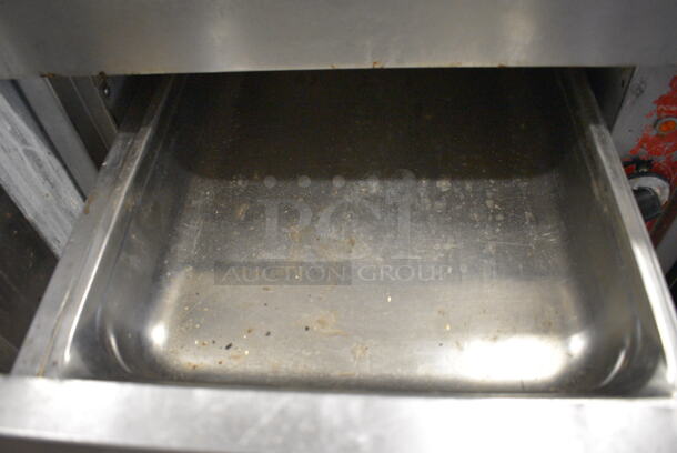 NICE! Stainless Steel Commercial 2 Drawer Food Warmer w/ Dumping Station on Commercial Casters. 20.5x31x54. Tested and Working! - Image 5 of 7