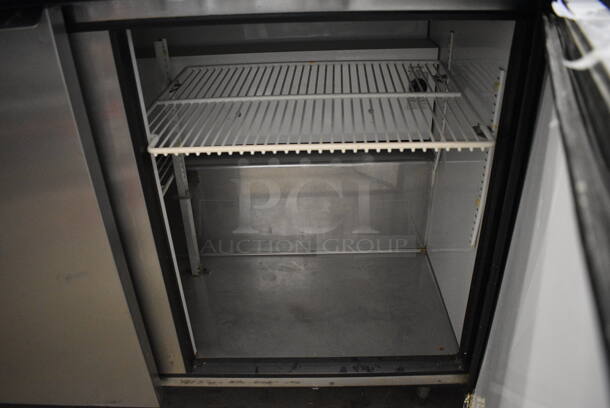 GREAT! True Model TSSU-48-12 Stainless Steel Commercial Sandwich Salad Prep Table Bain Marie Mega Top w/ Cutting Board. 115 Volts, 1 Phase. 48.5x30x43. Tested and Powers On But Temps at 55 Degrees - Image 5 of 8