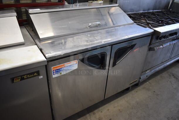 GREAT! Turbo Air Model TST-48SD Stainless Steel Commercial Sandwich Salad Prep Table Bain Marie Mega Top on Commercial Casters. 115 Volts, 1 Phase. 48x30x44. Tested and Powers On But Temps at 50 Degrees - Image 2 of 8