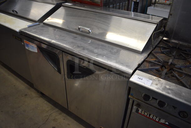 GREAT! Turbo Air Model TST-48SD Stainless Steel Commercial Sandwich Salad Prep Table Bain Marie Mega Top on Commercial Casters. 115 Volts, 1 Phase. 48x30x44. Tested and Powers On But Temps at 50 Degrees - Image 3 of 8