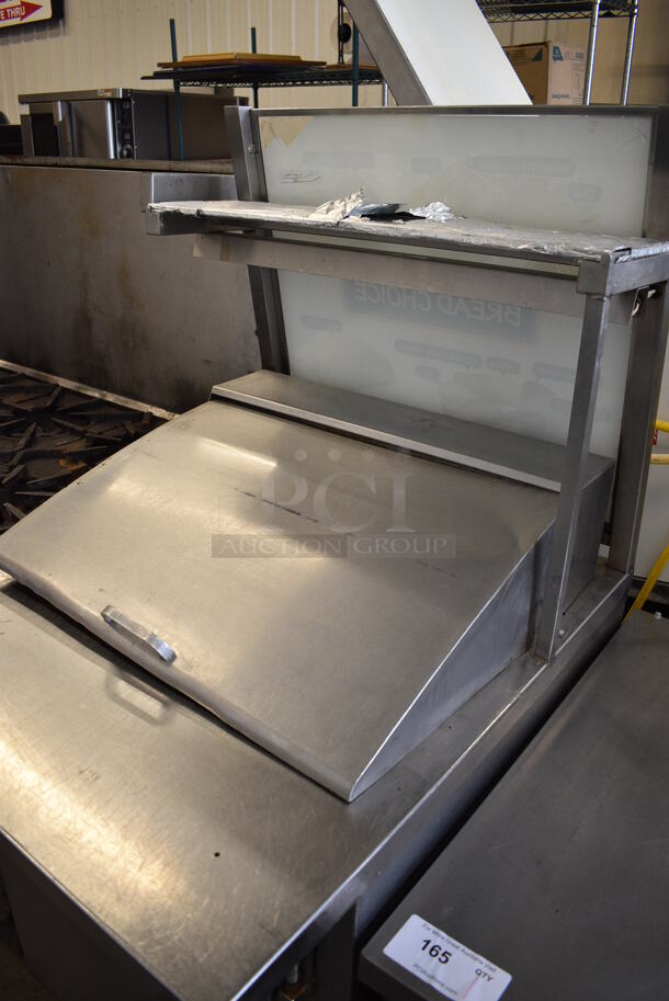 NICE! Stainless Steel Commercial Sandwich Salad Prep Table Bain Marie Mega Top on Commercial Casters. 27.5x34x60. Tested and Powers On But Does Not Get Cold - Image 3 of 6