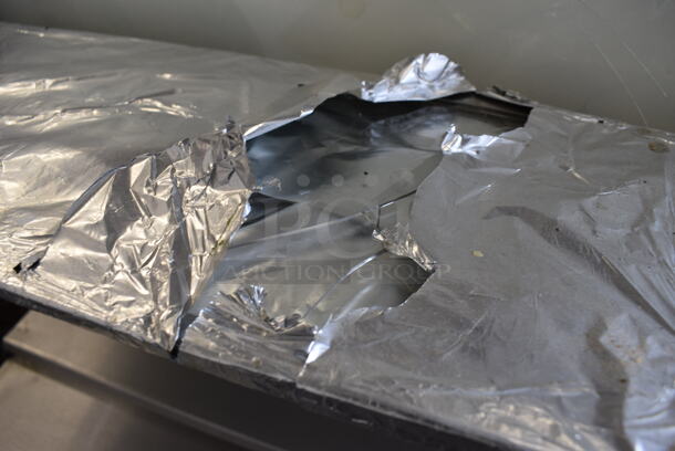 NICE! Stainless Steel Commercial Sandwich Salad Prep Table Bain Marie Mega Top on Commercial Casters. 27.5x34x60. Tested and Powers On But Does Not Get Cold - Image 4 of 6