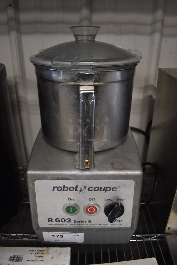 SWEET! Robot Coupe Model R602N Stainless Steel Commercial Countertop Food Processor w/ S Blade. 220 Volts, 1 Phase. 10x13x22 - Image 1 of 6