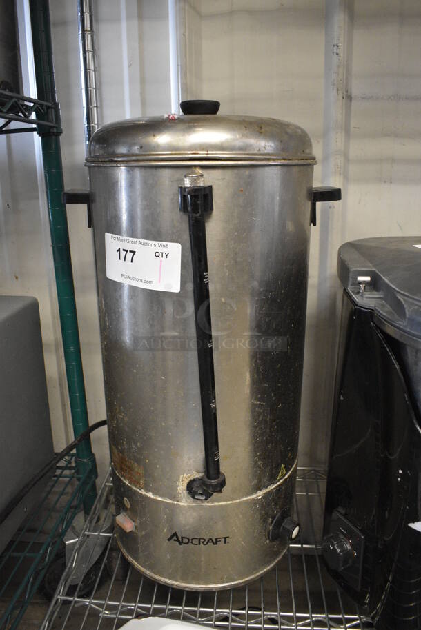 Adcraft Metal Countertop Percolating Urn. 13x12x25 - Image 4 of 5