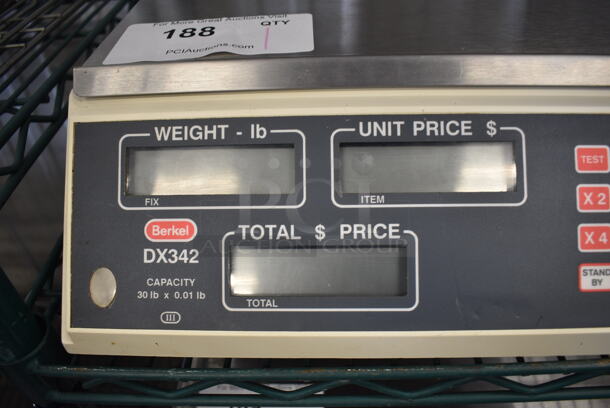 Berkel Model DX342 Metal Countertop Food Portioning Scale. 14x14.5x5. Cannot Test Due To Missing Power Cord - Image 3 of 3
