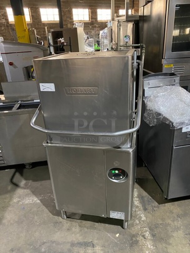 Hobart Commercial Heavy Duty Pass Through Dishwasher! All Stainless Steel! Model AM15 Serial 231114475! 3Phase! On Legs! - Image 10 of 11