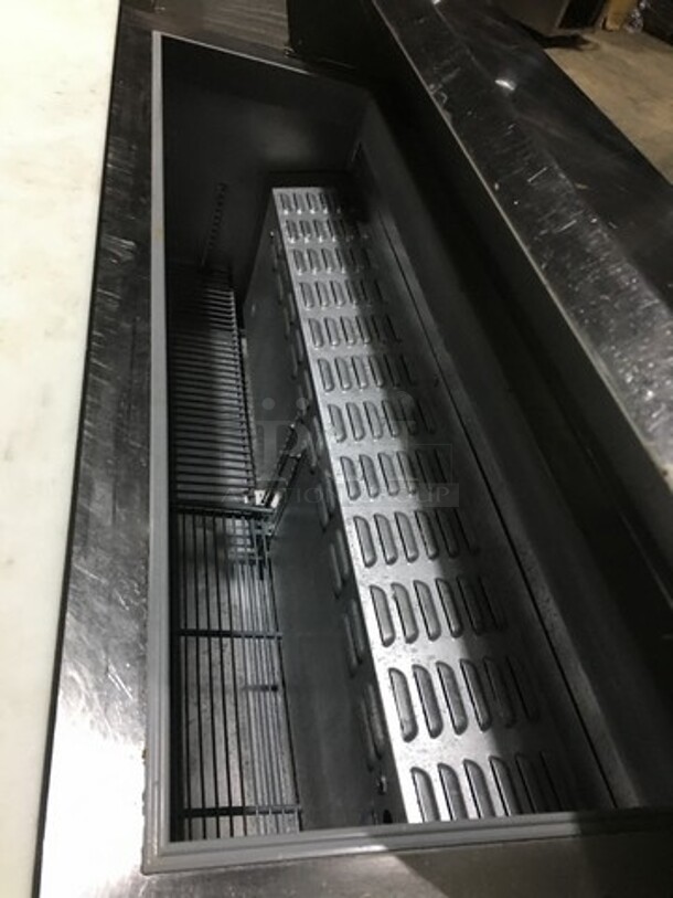 Continental Commercial Refrigerated Sandwich Prep Table! With 2 Door Underneath Storage Space! All Stainless Steel! Model SW4812C Serial 1530287! 115V 1Phase! On Commercial Casters! - Image 7 of 9