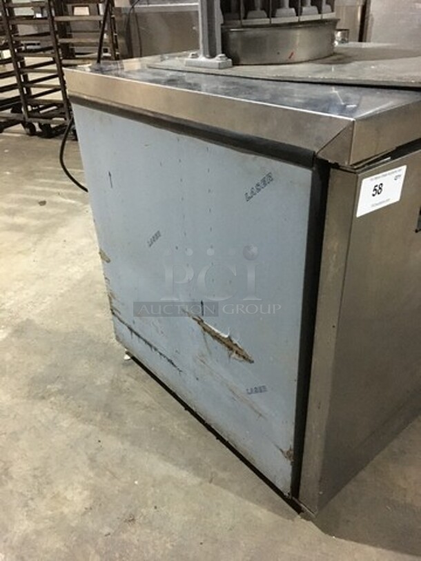 Hoshizaki Commercial Single Door Lowboy/Worktop Cooler! All Stainless Steel! Model CRMR27LPC Serial G50788G! 115V 1Phase! - Image 2 of 8
