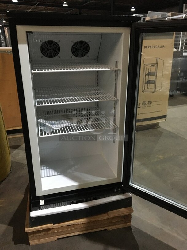 WOW! NEW IN THE BOX! Beverage Air Commercial Countertop Single Door Reach In Freezer Merchandiser! With Poly Coated Racks! Model CTF961B! 115V! - Image 7 of 9
