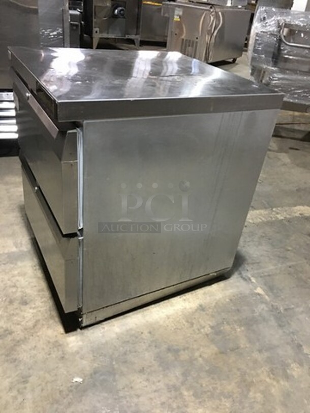 Continental Commercial Refrigerated Lowboy Cooler! With 2 Drawers Underneath! All Stainless Steel! Model SW27 Serial 15079268! 115V 1 Phase! - Image 2 of 8