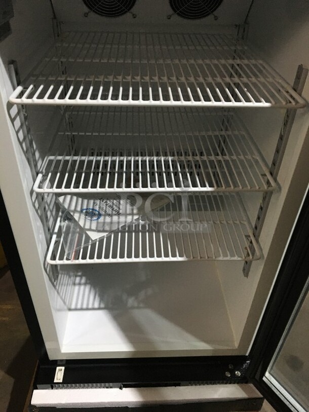 WOW! NEW IN THE BOX! Beverage Air Commercial Countertop Single Door Reach In Freezer Merchandiser! With Poly Coated Racks! Model CTF961B! 115V! - Image 8 of 9