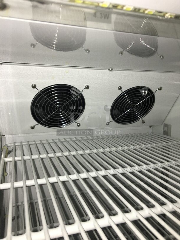 WOW! NEW IN THE BOX! Beverage Air Commercial Countertop Single Door Reach In Freezer Merchandiser! With Poly Coated Racks! Model CTF961B! 115V! - Image 9 of 9