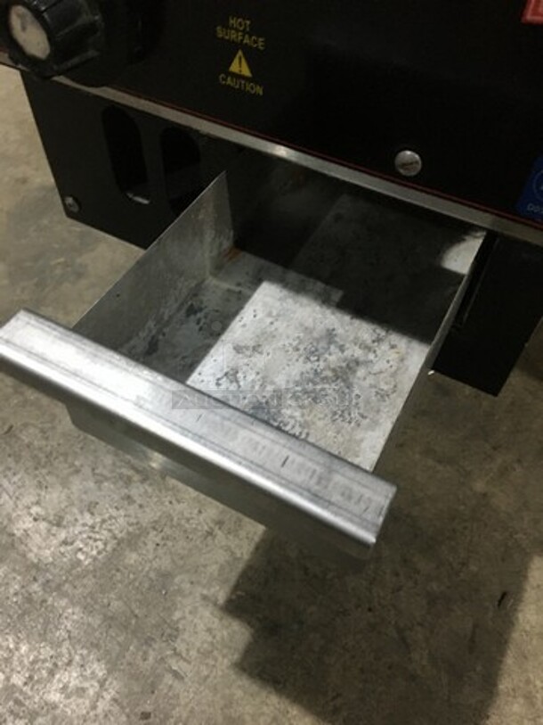 Cecilware Commercial Countertop Natural Gas Powered Flat Griddle! With Back & Side Splashes! Model BG12! On Legs! - Image 8 of 10