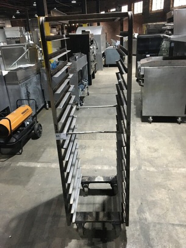 Baxter Commercial Pan Transport Roll In Rack! Holds Full Size Trays! On Casters!