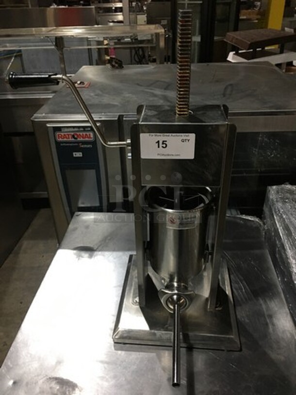 All Stainless Steel Commercial Sausage Stuffer! 