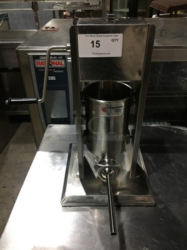 All Stainless Steel Commercial Sausage Stuffer!  - Image 8 of 8