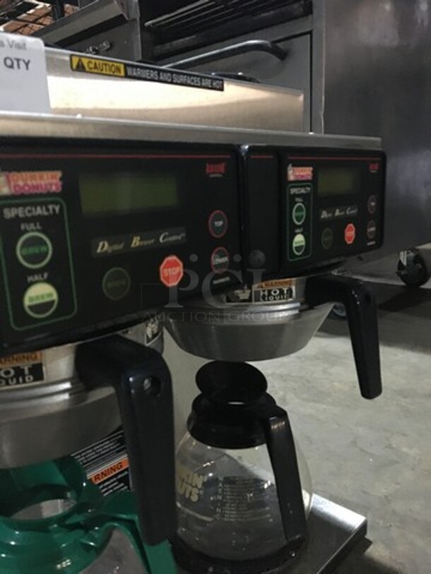 Bunn Commercial Countertop Dual Coffee Brewing Machine! Axiom Series! With 4 Coffee Pot Warming Stations! All Stainless Steel! Model AXIOM2/2TWIN Serial AXTN030162! 120/208/240V! 1Phase! On Legs! - Image 7 of 10