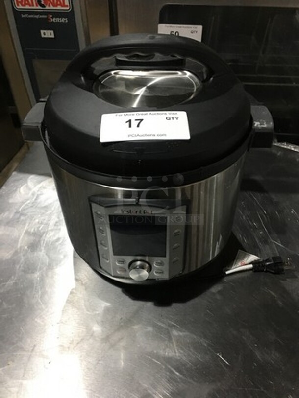 Instant Pot Countertop Electric Pressure Cooker! All Stainless Steel! Model DUOEVOPLUS80! 120V!
 - Image 1 of 8