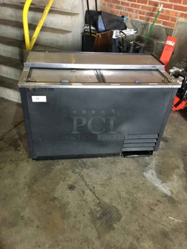 True Commercial Under The Counter Beer Bottle Cooler! With 2 Stainless Steel Sliding Top Doors! Model TD5018 Serial 6627569! 115V 1Phase! - Image 1 of 7