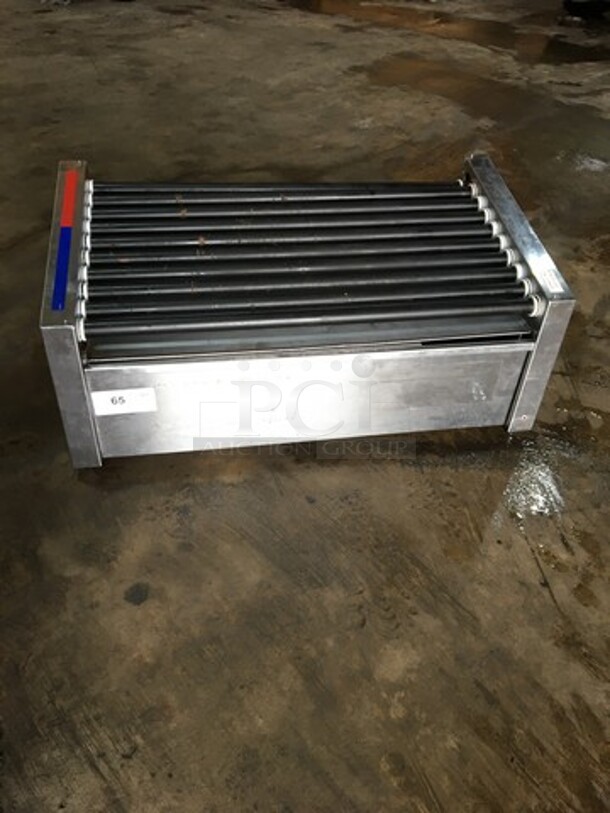 APW Wyott Commercial Countertop Hot Dog Roller Grill! All Stainless Steel! HRS50SBW Serial 0222818070099! 120V 1Phase!