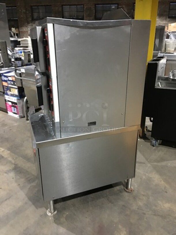 Vulcan Commercial Natural Gas Powered Dual Cabinet Steamer! All Stainless Steel! Model VSX24G Serial 271173356! On Legs! - Image 2 of 11