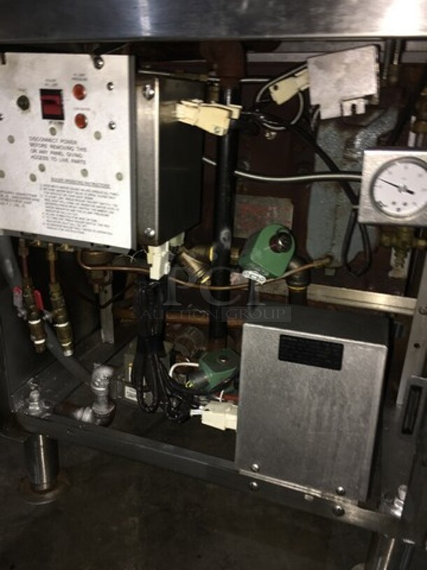 Vulcan Commercial Natural Gas Powered Dual Cabinet Steamer! All Stainless Steel! Model VSX24G Serial 271173356! On Legs! - Image 9 of 11