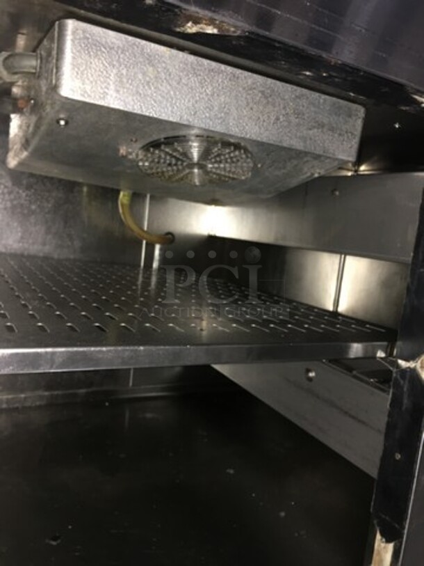 Marsal Commercial Refrigerated Pizza Prep Table! With Single Door Storage Space! With 2 Drawers Underneath! All Stainless Steel! Model BM64 Serial 1319! 115V! On Commercial Casters! - Image 6 of 11