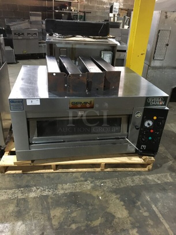 WOW! Sveba Dahlin Electric Powered Single Deck Baking/Pizza Oven! All Stainless Steel! Model DC12DD Serial M2049111/0313! 208/230/115V! On Commercial Casters!