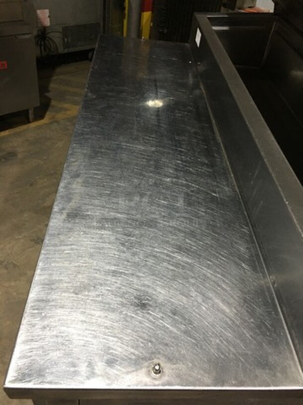 Marsal Commercial Refrigerated Pizza Prep Table! With Single Door Storage Space! With 2 Drawers Underneath! All Stainless Steel! Model BM64 Serial 1319! 115V! On Commercial Casters! - Image 10 of 11