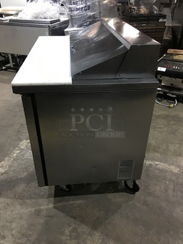 True Commercial Refrigerated Sandwich Prep Table! With 2 Door Underneath Storage Space! All Stainless Steel! Model TSSU4812 Serial 13941123! 115V 1Phase! On Commercial Casters! - Image 2 of 11