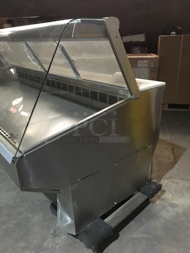 Federal Industries Commercial Refrigerated Deli Display Case! With 2 Sliding Rear Doors! With Commercial Cutting Board! All Stainless Steel Body! Model SQ8CD Serial 07121947296! 120V 1Phase! - Image 2 of 10