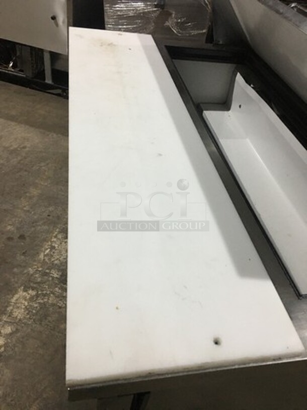 True Commercial Refrigerated Sandwich Prep Table! With 2 Door Underneath Storage Space! All Stainless Steel! Model TSSU4812 Serial 13941123! 115V 1Phase! On Commercial Casters! - Image 10 of 11