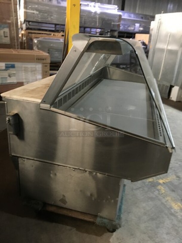 Federal Industries Commercial Refrigerated Deli Display Case! With 2 Sliding Rear Doors! With Commercial Cutting Board! All Stainless Steel Body! Model SQ8CD Serial 07121947296! 120V 1Phase! - Image 4 of 10